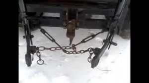 Трактор Т-16 самодельная задня навеска