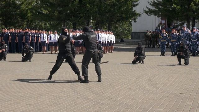 Показательные выступления ОСН Викинг на смотре строя и песни подразделений УФСИН 18 08 2017 смотреть онлайн