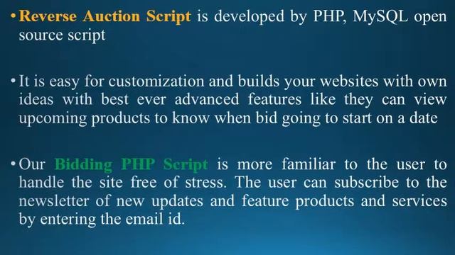 Bidding PHP Script - Auction Script - Reverse Auction Script смотреть онлайн