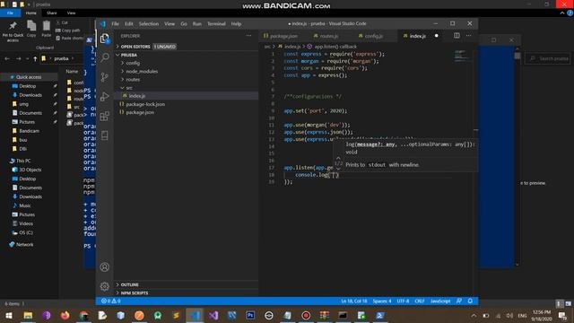 Parte #2 - Configuracion del servidor con NodeJS смотреть онлайн