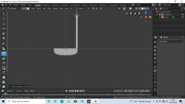 How to modeling golf stick in blender tutorial | how to make golf stick in blender | tutorial смотреть онлайн