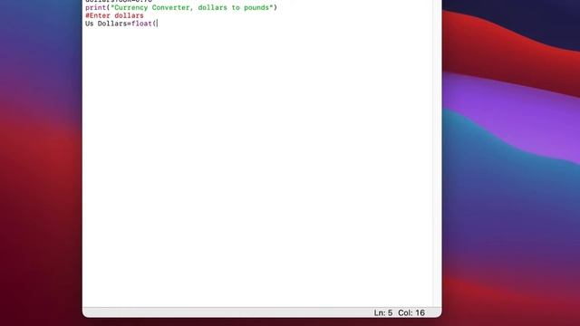 dollars to pounds using Python IDLE смотреть онлайн