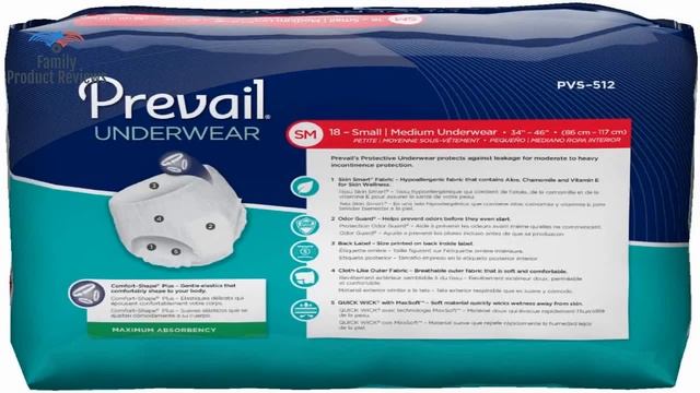 Prevail Maximum Absorbency Incontinence Underwear Small/Medium 18 Count pack of 4 Breathable Rapid смотреть онлайн