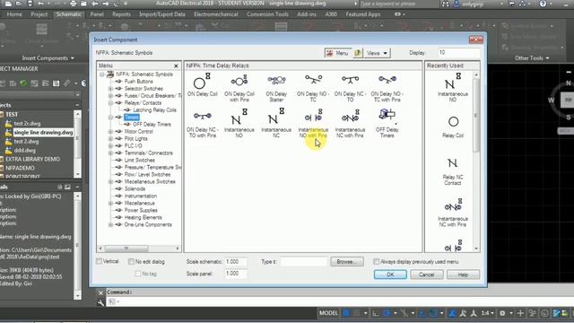 Autocad electrical tutorial Hindi lesson 3. Creating star delta starter single line diagram. смотреть онлайн