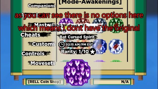 Bat Cursed Spirit Re-work Equip Options Not Showing? FIX (Shindo Life) смотреть онлайн