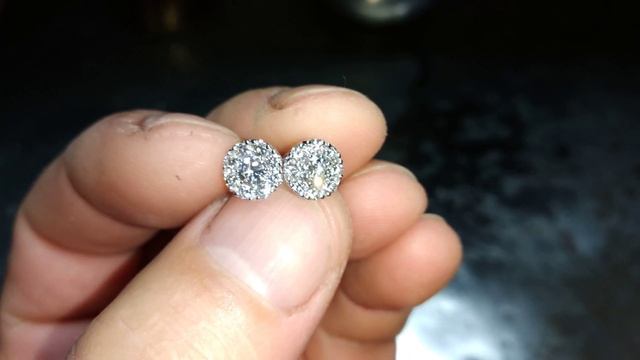 Серьги из белого золота с бриллиантами смотреть онлайн