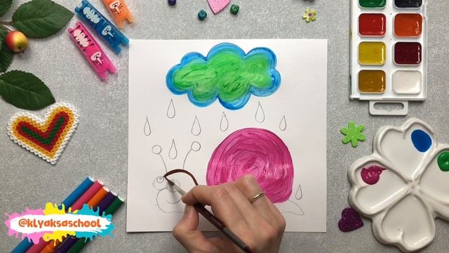 Улитка рисунок смотреть онлайн