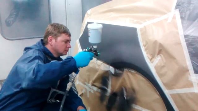 Как покрасить локально крыло смотреть онлайн