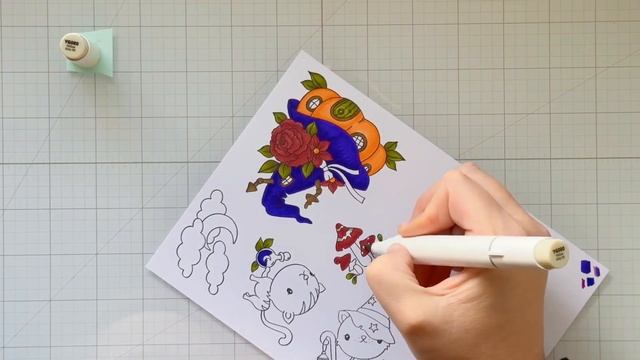 Spellcasting Kittens Halloween Card [with The Rabbit Hole Designs!] смотреть онлайн