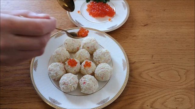 Закуска РАФАЭЛЛО из крабовых палочек ВКУСНО и БЫСТРО Закуска на праздничный стол смотреть онлайн