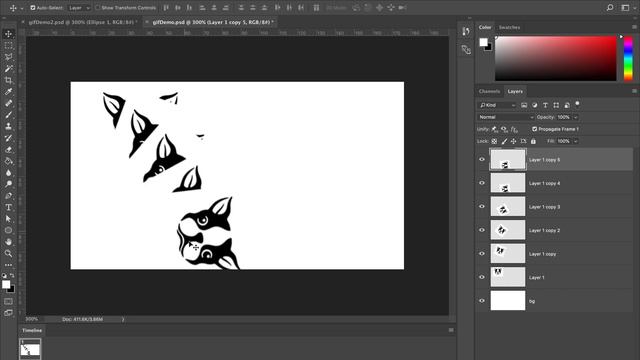 Simple Gif Making in Photoshop смотреть онлайн
