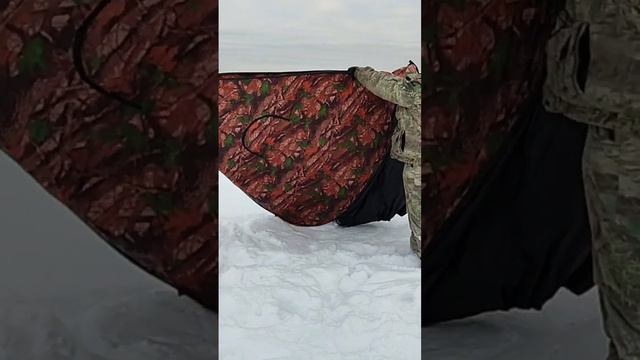 как собрать зимнюю палатку автомат китайскую на рыбалке смотреть онлайн