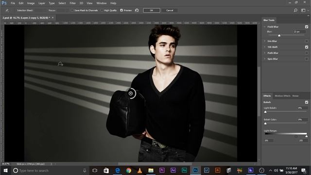 Add Natural Background Light Effects in Photoshop Using Step and Repeat смотреть онлайн