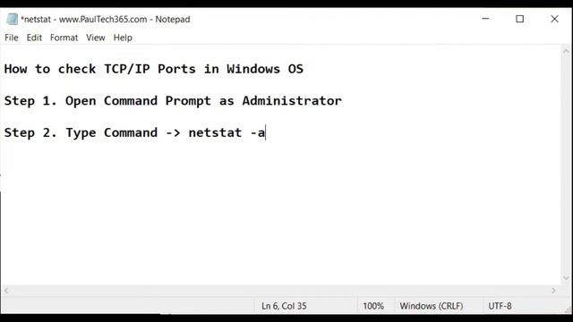 How To Check TCP/IP Ports in Windows смотреть онлайн
