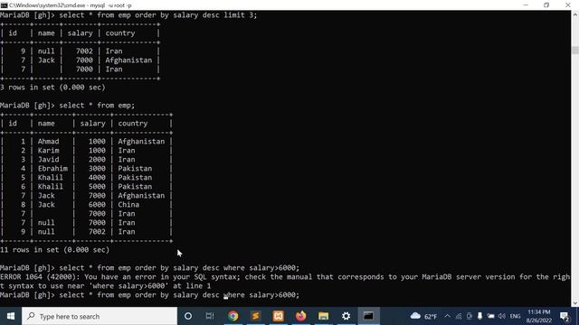 16. فارسی - SQL select top or limit rows смотреть онлайн