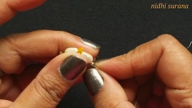 ⚜️ Teardrop Pearl Earrings || Beaded Aretes Tutorial DIY (0303) смотреть онлайн
