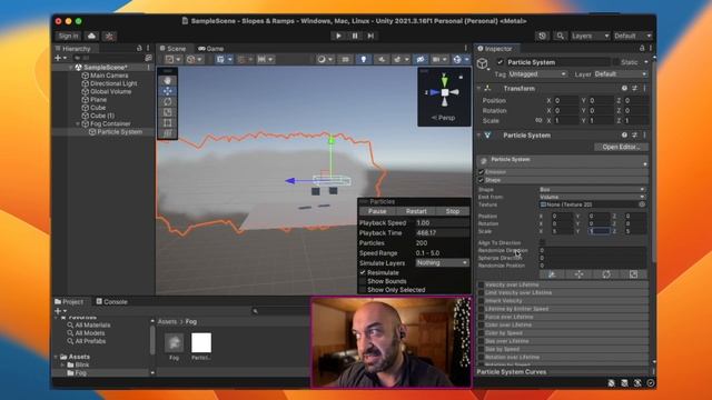 Unity3D: Creating Dynamic Atmosphere with Simulated Fog Noise Using Particle Systems! смотреть онлайн