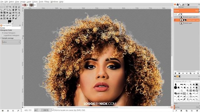 GIMP Tutorial: Crop Hair and Fine Details смотреть онлайн