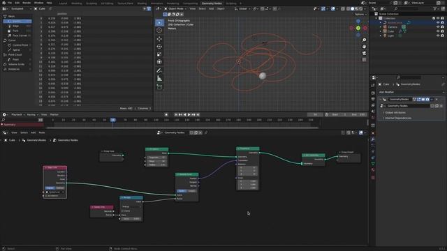Trail Effect with Geometry Nodes (Blender) смотреть онлайн