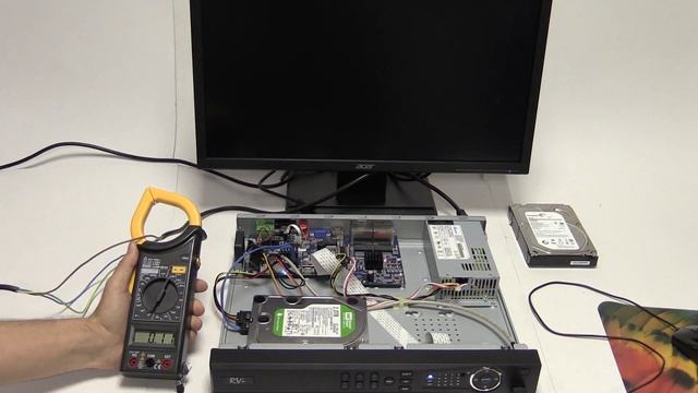 Фактическое энергопотребление IP видеорегистратора RVi IPN16/2-8P с одним жестким диском смотреть онлайн