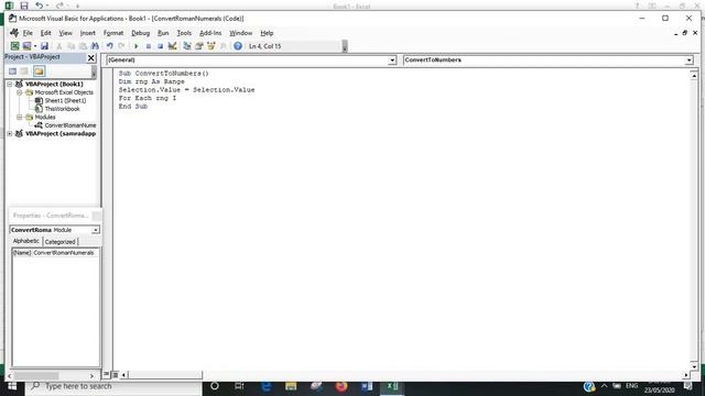 VBA to Convert Roman Numerals to Arabic Numbers смотреть онлайн