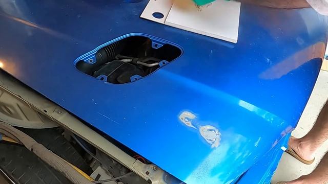 Bodywork/ Body Filler: Repairing HAIL DAMAGE ROOF. Front bumper repair. Subaru Impreza 1998 –part 1 смотреть онлайн
