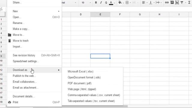 How to convert the Google spreadsheet to ods file смотреть онлайн