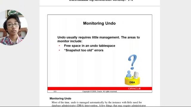 BAB9 - Managing undo data смотреть онлайн