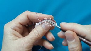 Листик крючком . 3D.РЕЛЬЕФНЫЙ ЛИСТИК КРЮЧКОМ.ИРЛАНДСКОЕ КРУЖЕВО.Мотив крючком.