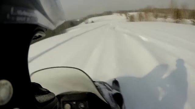 прохват на снегоходе Yamaha Viking Vk540 (GoPro)