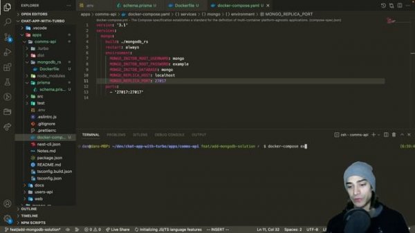 Using Prisma with MongoDB + Docker