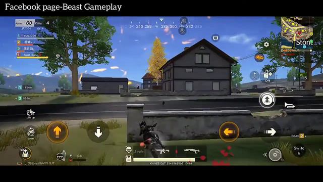 KNIVES OUT GAMEPLAY ANDROID • KNIVES OUT ANDROID/IOS • GAME LIKE PUBG MOBILE • BEAST GAMEPLAY смотреть онлайн