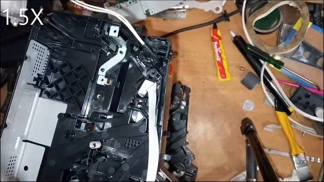 Brother DCP1510 assembling Part 1 смотреть онлайн
