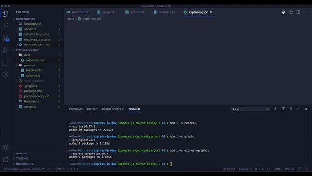 How to build GraphQL API tutorial Express js course Lesson 1 смотреть онлайн