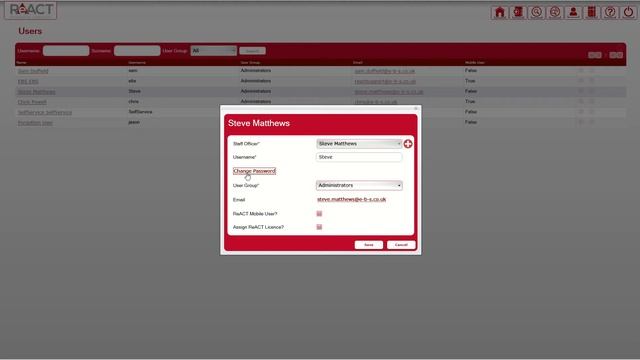 ReACT User Account Password Reset смотреть онлайн