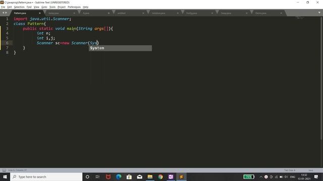 Number Pattern Program in Java - using while loop смотреть онлайн