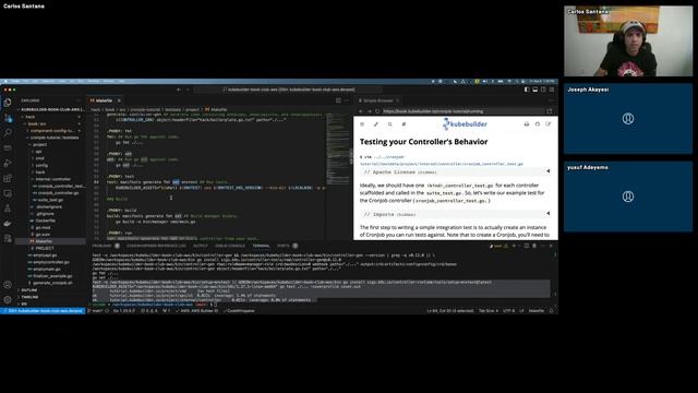 KubeBuilder Book - 4 of 5 - CNCF Kubernetes Book Club (Unit Testing) смотреть онлайн
