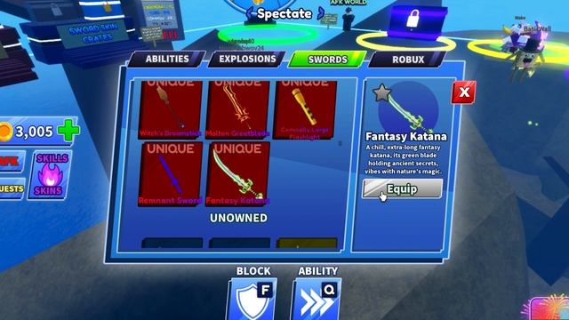 *NEW* HOW TO GET FANTASY KATANA FOR FREE (FREE SWORD) IN BLADE BALL | Blade Ball UPDATE | Roblox смотреть онлайн