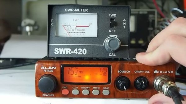 Настройка антенны с помощью КСВ метра SWR 420