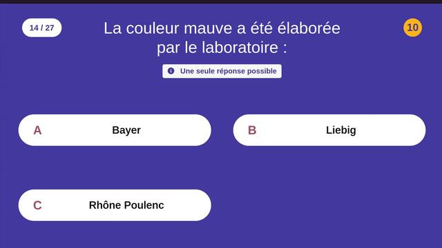 Sciences et techniques (2) - 27 QCM - Difficulté : ★★ смотреть онлайн