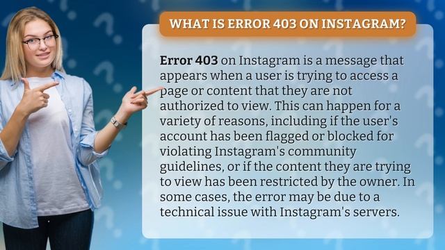 What is error 403 on Instagram? смотреть онлайн