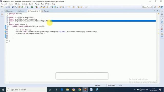 How to update records using hibernate annotation with eclipse | edit records of database смотреть онлайн