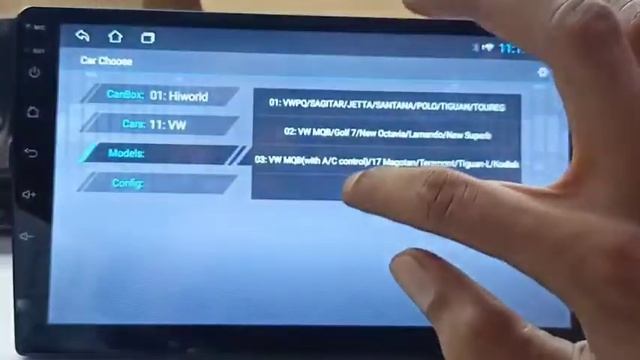 Canbus Setting In Android Car Stereo TS7