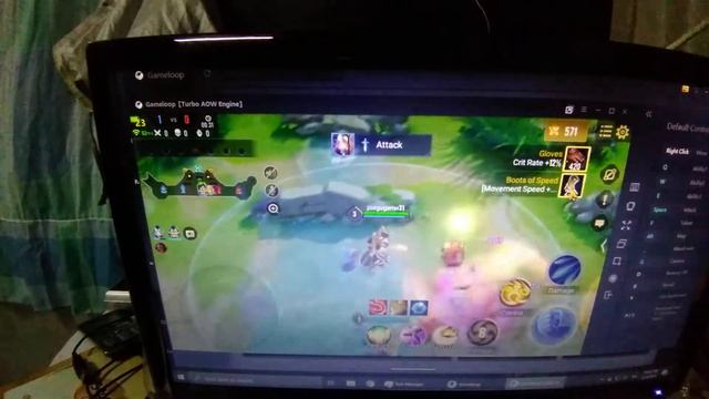 ROV on core 2 quad Q8300 vs Joy stick ลองใช้ emulator game loop ครับ смотреть онлайн