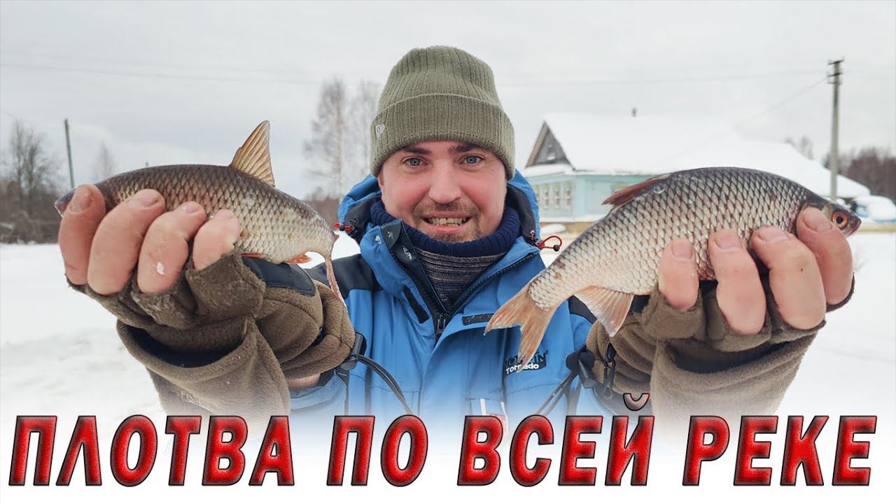 Река забита плотвой. Скоро будет чумовая рыбалка смотреть онлайн