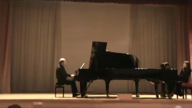 Шопен Рондо для 2-х роялей. Полонские. смотреть онлайн