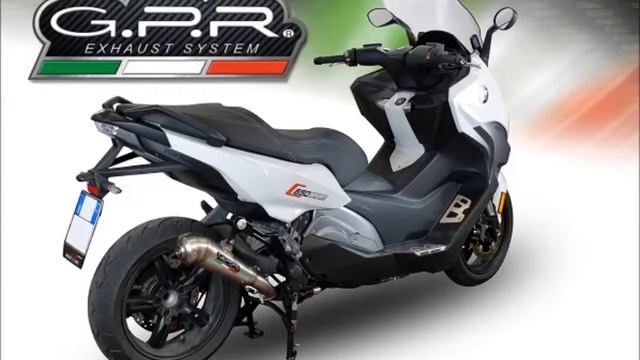 BMW C 650 SPORT 2016 GPR EXHAUST SYSTEM SOUND CATALOGUE   SCARICO GPR SUONO E VIDEO CATALOGO C 650