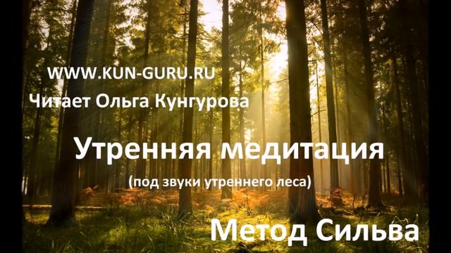 Метод Сильва Утренняя медитация под звуки утреннего леса WWW KUN GURU смотреть онлайн