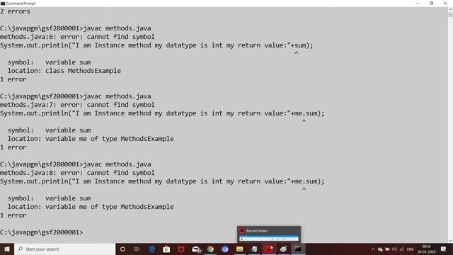 java tutorial in Telugu | java Methods Explanation and Example смотреть онлайн