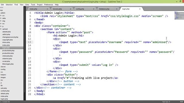 E-Commerce Website PHP OOP Bangla Tutorial (Admin Login Page):Part-03 смотреть онлайн